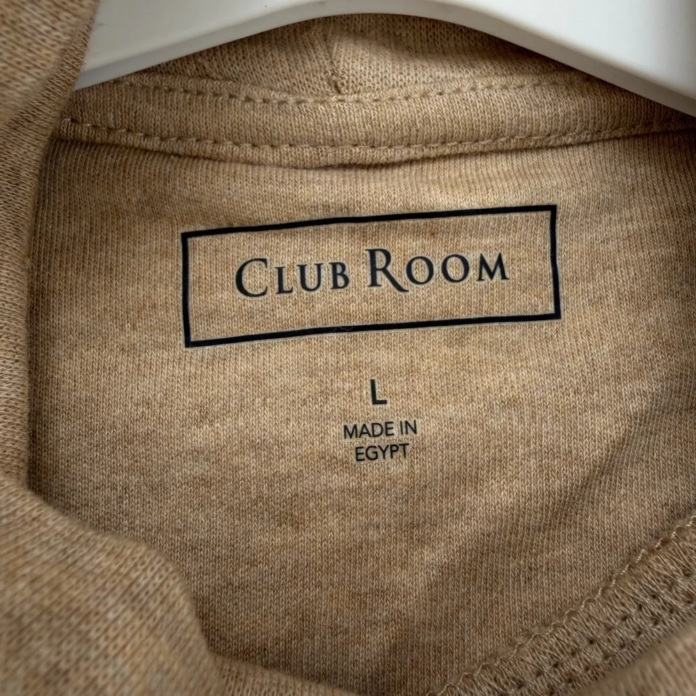 Club Room Men's Beige Turtleneck Sweater Size L, Never worn